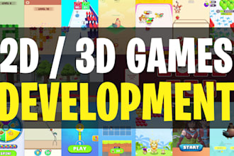 develop 2d or 3d game in unity