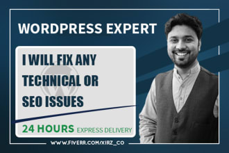 fix wordpress critical error and issues, wordpress expert