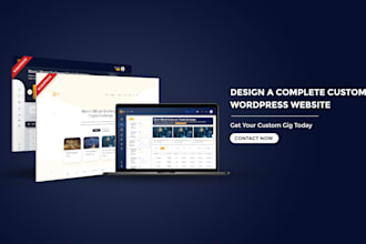design a complete custom wordpress website