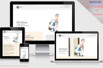 design fully responsive website for you