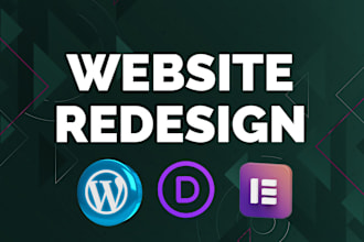 redesign website in wordpress