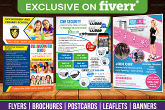 design awesome flyer, brochure, postcard, leaflet