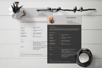 design corporate  letterhead, CV or resume with more concept
