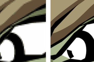 convert to vector your simple jpg image, free samples