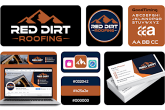 design business logo and branding kit package with brand identity