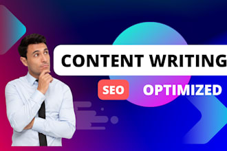 write SEO optimized content for you