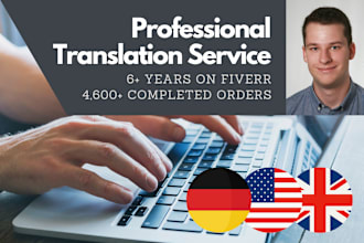professionally translate english to german and german to english