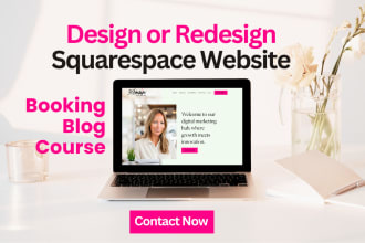 build squarespace ecommerce website or online store