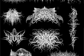 design black metal logo and all the subgenres