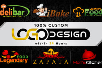 design awesome food and restaurant logo in 24 hours