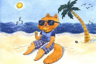 paint a watercolor illustration