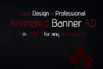 design animated banner in HTML5 for any ad network