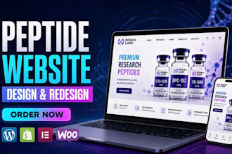 develop a modern peptide website and clinical portal
