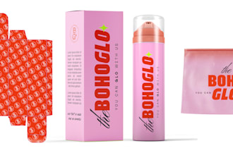 do stunning label, 3d mockup and packaging design