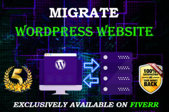 migrate your website from one server to an other