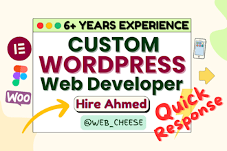 design and develop custom mobile responsive wordpress website
