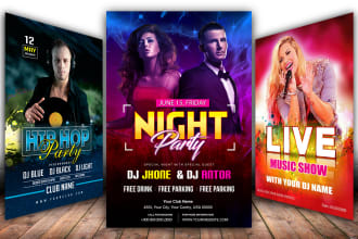 design event flyer or poster in 12 hours