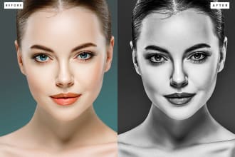 make your picture black and white and hdr by photoshop