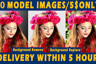 remove background  cutout image and retouch image