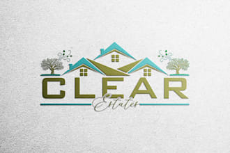 design professional and unique real estate logo