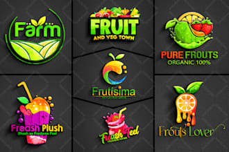 do vegetable,fruits,weed,tree,lawn mower,landscape farm logo