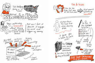create an engaging speed writing and drawing video