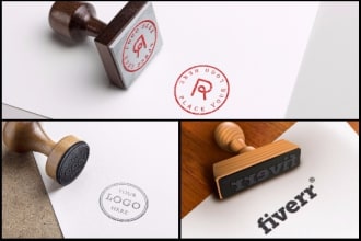 replicate your logo in a wax seal and rubber stamp