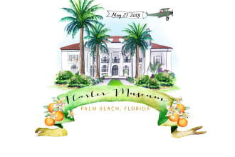paint a watercolor house wedding venue illustration save the date