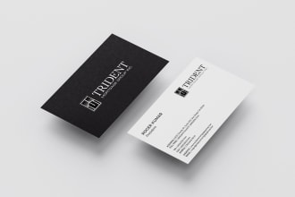 design a custom minimalist business card or stationery