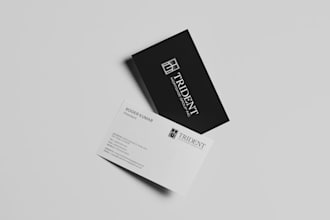 design a custom minimalist business card or stationery