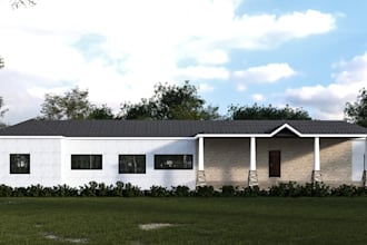 design photorealistic 3d rendering for exterior