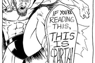 draw a Black and White Single Panel Comic Strip