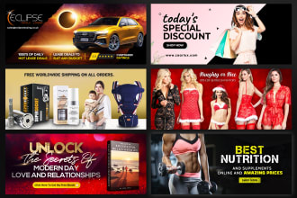 design a professional web banner, header, ads, cover
