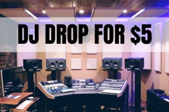 voice and produce a male dj drop or beat tag in 24 hours