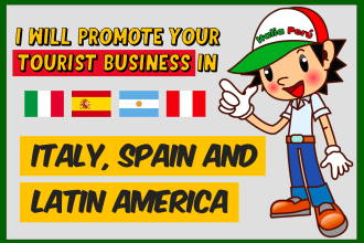 promote your tourist business in italy, spain and latin america