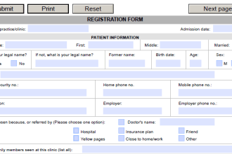 design pdf filable writeable form with java script