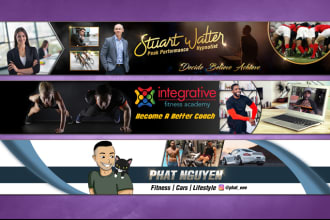 create professional youtube banner and logo designs