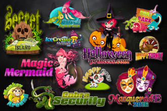 design awesome mascot cartoon and minimal professional logo