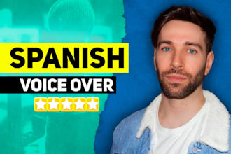 record a professional spanish voice over in castilian