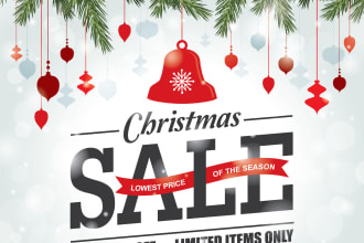 design merry christmas party flyer and christmas card