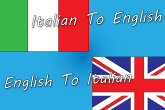 translate from italian to english and viceversa