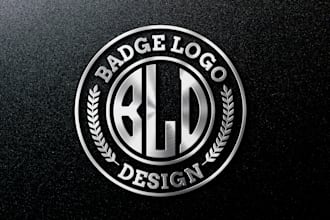 design a badge logo professionally
