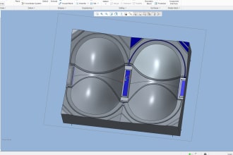 make bra cup molding, cnc programming