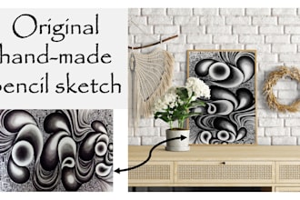 design a creative, realistic, and detailed pencil drawing
