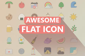 design flat icon and illustration