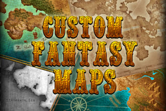 draw custom fantasy map for you