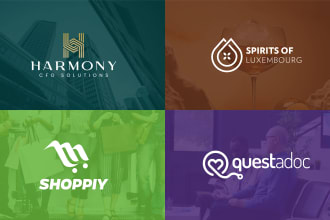 do trendy minimalist corporate logo design for your company