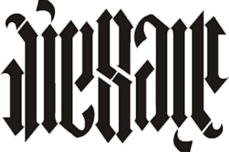 draw ambigram for this lucky day