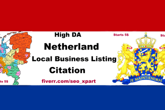 do 50 netherland local business listing or citation