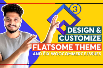 install and customize flatsome woocommerce theme
